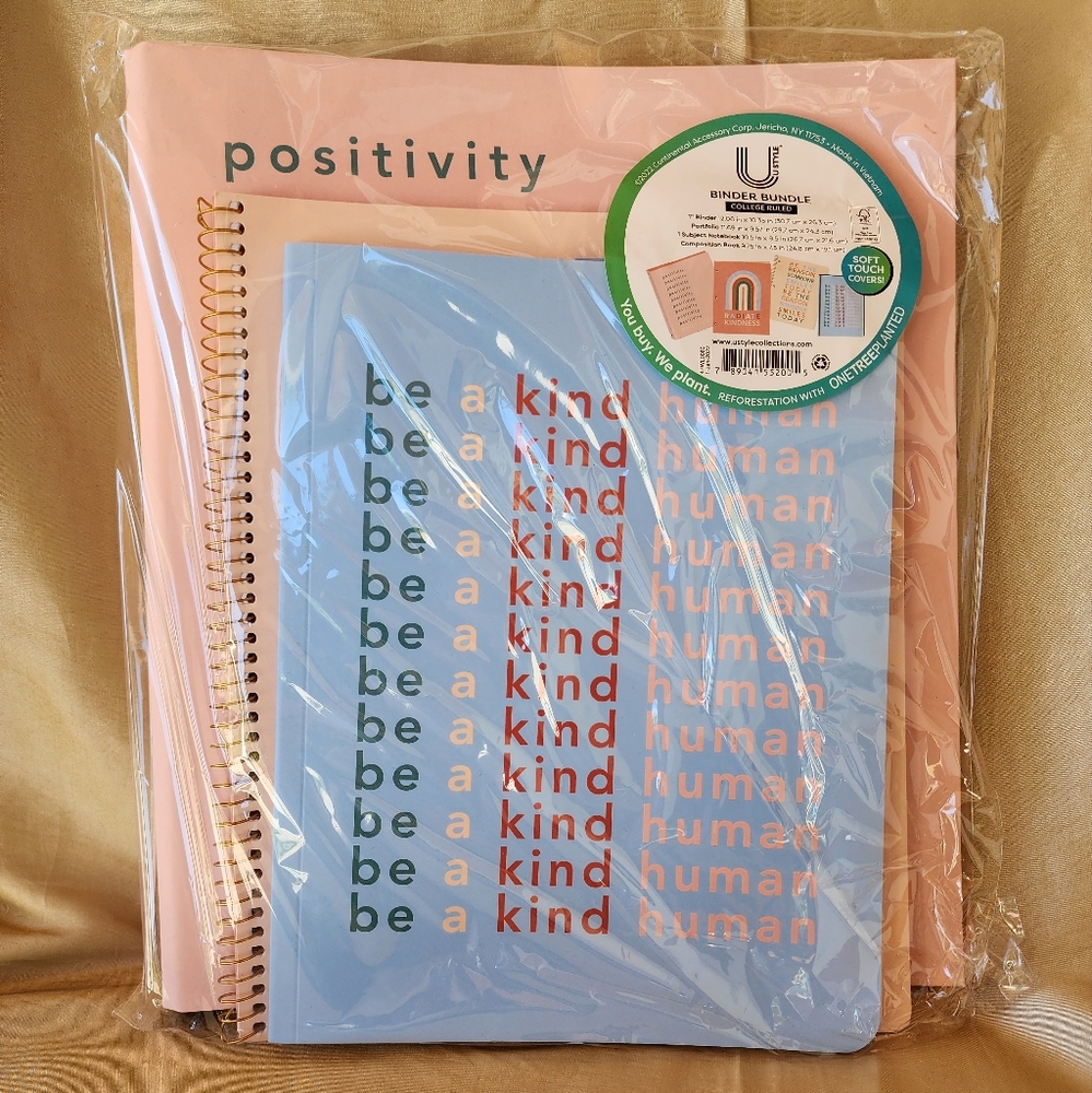 Pink binder bundle